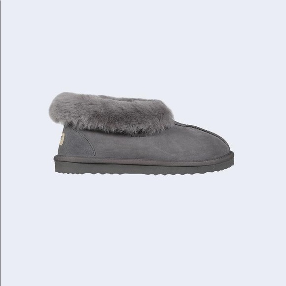 🚨Roozee Men Mate Sherling Slipper Bootie Gray - Picture 2 of 8